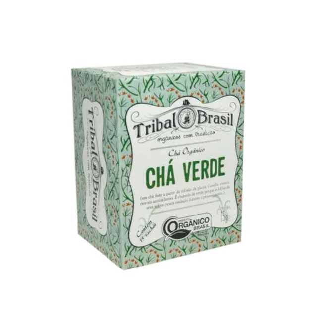 Cha Tribal Puro Org. Cha Verde Cx c/ 15 saches
