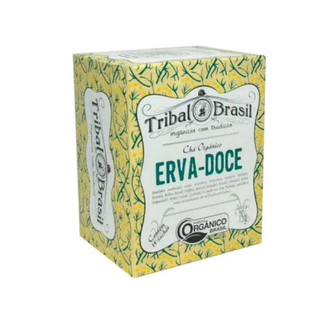 Cha Tribal Puro Org. Erva Doce Cx c/ 15 saches