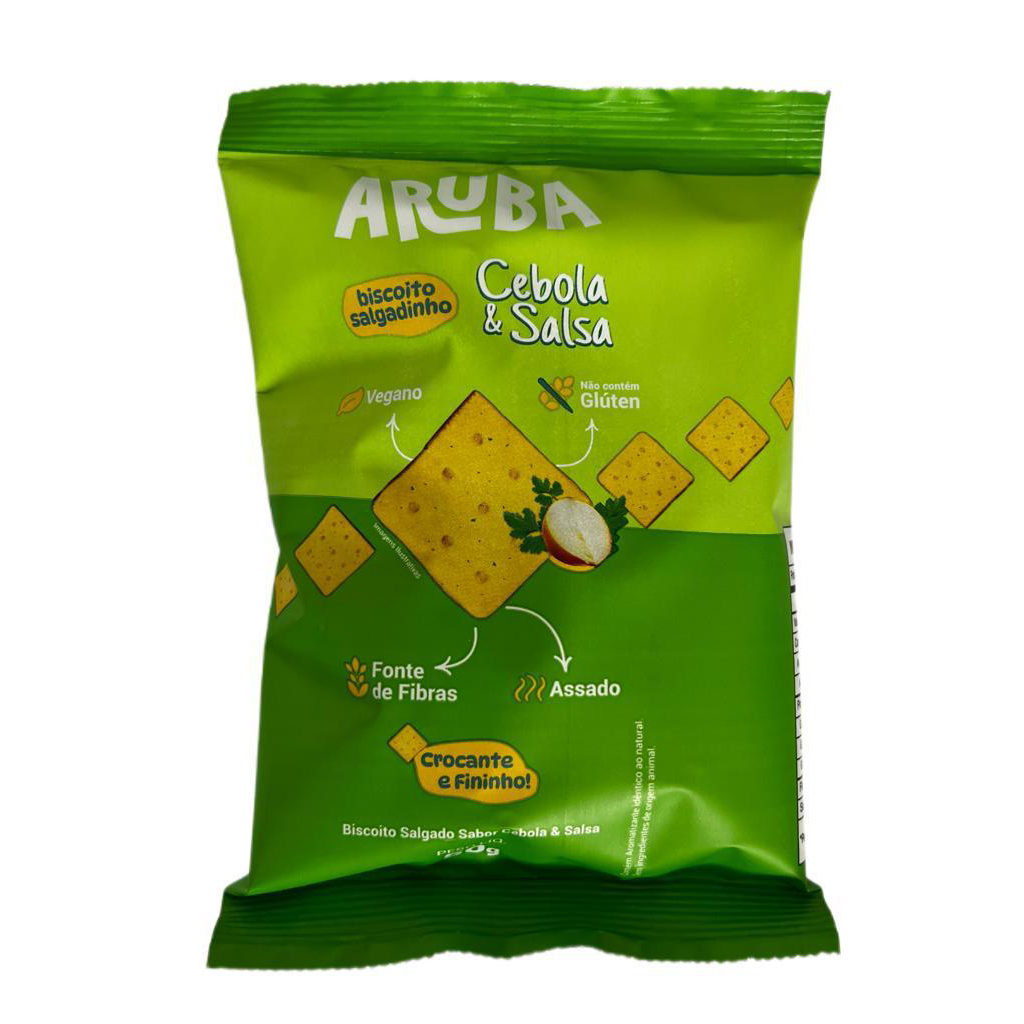 Biscoito Aruba Salgado Proteico Cebola E Salsa 50G