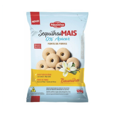 Sequilho Zero Acucar Baunilha 120g
