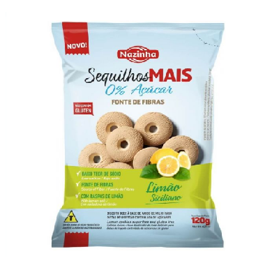 Sequilho Zero Acucar Limao Siciliano 120g