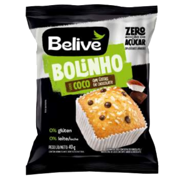 Bolinho Zero Coco c/ gotas Chocolate Belive