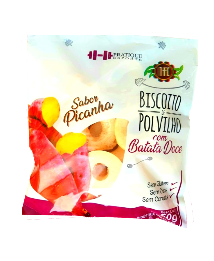 Biscoito de Polvilho Batata Doce Sabor Picanha 50g